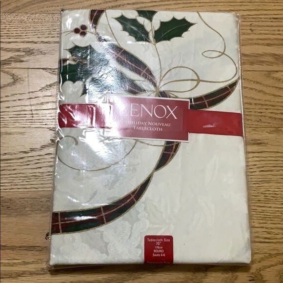 NWT LENOX HOLIDAY NOUVEAU TABLECLOTH SIZE … - Picture 2 of 7